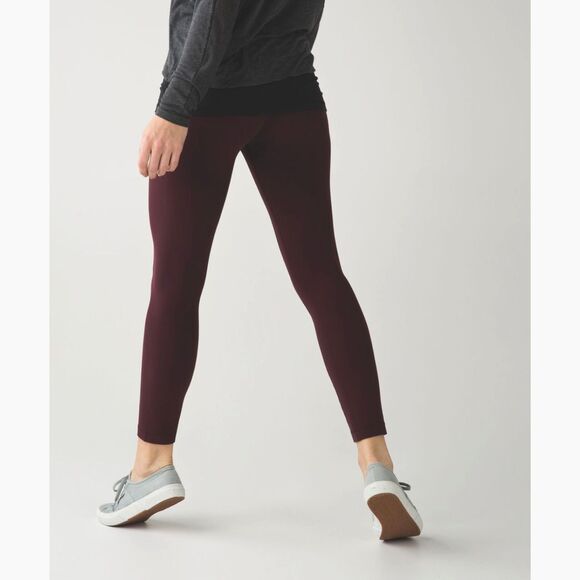 EUC Lululemon Align High-Rise Pant Bordeaux Drama Size 4 Yoga Leggings Maroon - Picture 10 of 12